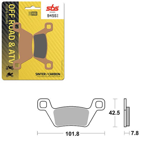 SBS ATV/UTV SINTER BRAKE PAD (6240945108) - DRIVEN Canada's Powersports 6240945108