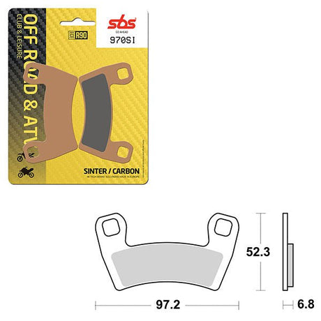 SBS ATV/UTV SINTER BRAKE PAD (6240970108) - DRIVEN Canada's Powersports 6240970108