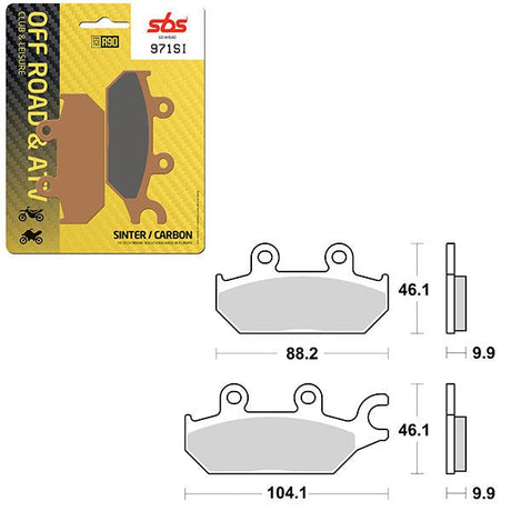 SBS ATV/UTV SINTER BRAKE PAD (6240971108) - DRIVEN Canada's Powersports 6240971108