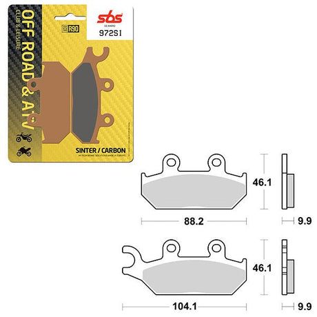SBS ATV/UTV SINTER BRAKE PAD (6240972108) - DRIVEN Canada's Powersports 6240972108