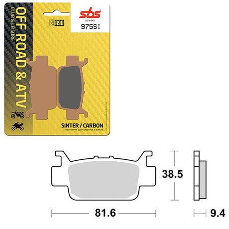 SBS ATV/UTV SINTER BRAKE PAD (6240975108) - DRIVEN Canada's Powersports 6240975108