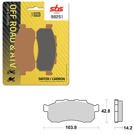 SBS ATV/UTV SINTER BRAKE PAD (6240982108) - DRIVEN Canada's Powersports 6240982108