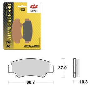SBS ATV/UTV SINTER BRAKE PAD (6240987100) - DRIVEN Canada's Powersports 6240987100