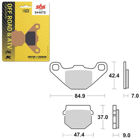 SBS ATV/UTV SINTER BRAKE PAD (6460544100) - DRIVEN Canada's Powersports 6460544100