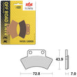 SBS ATV/UTV SINTER BRAKE PAD (6460717108) - DRIVEN Canada's Powersports 6460717108