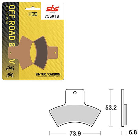SBS ATV/UTV SINTER BRAKE PAD (6460755108) - DRIVEN Canada's Powersports 6460755108