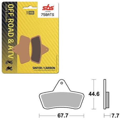 SBS ATV/UTV SINTER BRAKE PAD (6460758108) - DRIVEN Canada's Powersports 6460758108