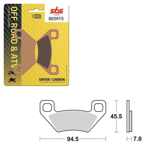 SBS ATV/UTV SINTER BRAKE PAD (6460822108) - DRIVEN Canada's Powersports 6460822108