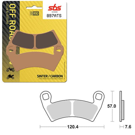 SBS ATV/UTV SINTER BRAKE PAD (6460897108) - DRIVEN Canada's Powersports 6460897108