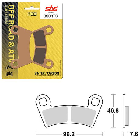 SBS ATV/UTV SINTER BRAKE PAD (6460898108) - DRIVEN Canada's Powersports 6460898108