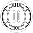 SBS BRAKE SHOES WITH SPRINGS (5192063100) - Driven Powersports