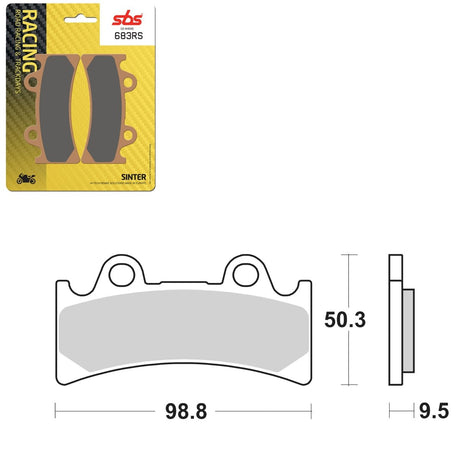 SBS CERAMIC BRAKE PAD (01627683) - DRIVEN Canada's Powersports 01627683