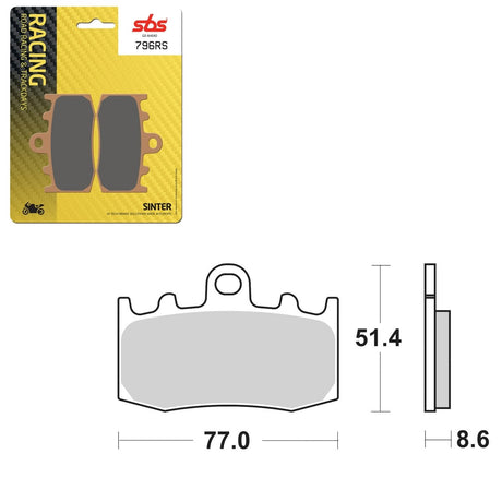 SBS CERAMIC BRAKE PAD (01627796) - DRIVEN Canada's Powersports 01627796