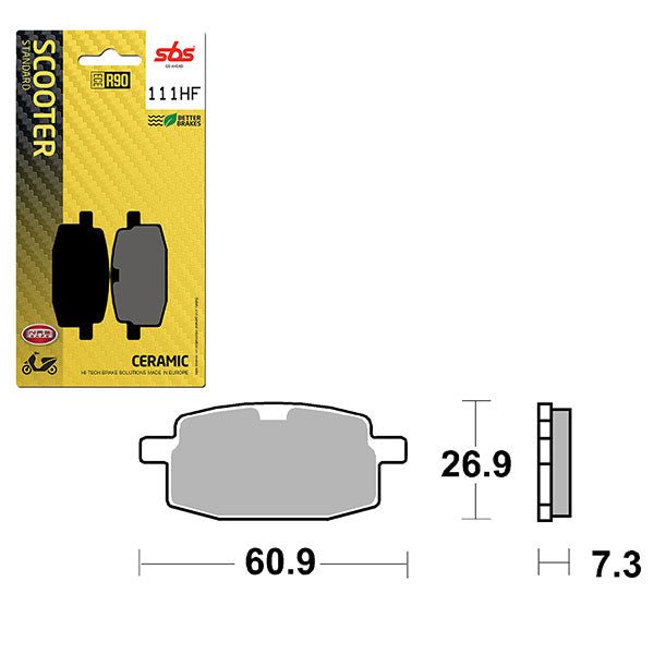 SBS CERAMIC BRAKE PAD (6190111100) - DRIVEN Canada's Powersports 6190111100