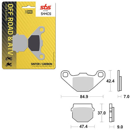 SBS CLUB, TRAILS & LEISURE CARBON BRAKE PAD (6330544100) - DRIVEN Canada's Powersports 6330544100