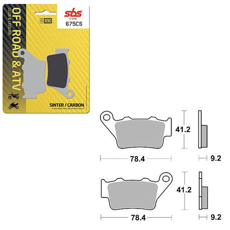 SBS CLUB, TRAILS & LEISURE CARBON BRAKE PAD (6330675108) - DRIVEN Canada's Powersports 6330675108