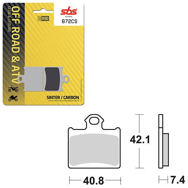 SBS CLUB, TRAILS & LEISURE CARBON BRAKE PAD (6330872108) - DRIVEN Canada's Powersports 6330872108