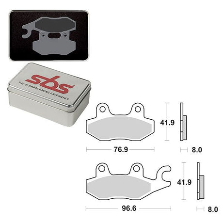 SBS DS - 1 DUAL SINTER DYNAMIC RACING CONCEPT FRONT BRAKE PAD (6370638106) - DRIVEN Canada's Powersports 6370638106