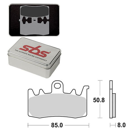 SBS DS - 1 DUAL SINTER DYNAMIC RACING CONCEPT FRONT BRAKE PAD (6370900106) - DRIVEN Canada's Powersports 6370900106