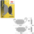 SBS DS - 2 DUAL SINTER DYNAMIC RACING CONCEPT REAR BRAKE PAD (6410931108) - DRIVEN Canada's Powersports 6410931108