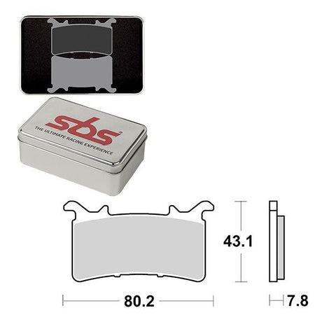 SBS DS - 2 DUAL SINTER DYNAMIC RACING CONCEPT REAR BRAKE PAD (6410985106) - DRIVEN Canada's Powersports 6410985106