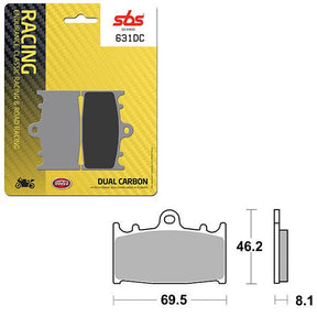 SBS DUAL CARBON FRONT FOR RACE USE ONLY BRAKE PAD (6290631108) - DRIVEN Canada's Powersports 6290631108