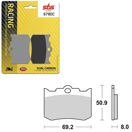 SBS DUAL CARBON FRONT FOR RACE USE ONLY BRAKE PAD (6290678108) - DRIVEN Canada's Powersports 6290678108