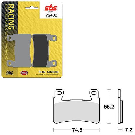 SBS DUAL CARBON FRONT FOR RACE USE ONLY BRAKE PAD (6290734108) - DRIVEN Canada's Powersports 6290734108