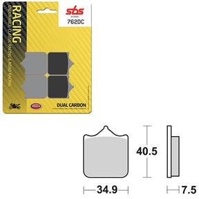 SBS DUAL CARBON FRONT FOR RACE USE ONLY BRAKE PAD (6290762108) - DRIVEN Canada's Powersports 6290762108