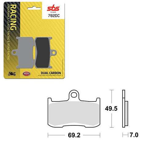 SBS DUAL CARBON FRONT FOR RACE USE ONLY BRAKE PAD (6290782108) - DRIVEN Canada's Powersports 6290782108