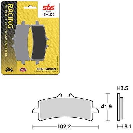 SBS DUAL CARBON FRONT FOR RACE USE ONLY BRAKE PAD (6290841108) - DRIVEN Canada's Powersports 6290841108