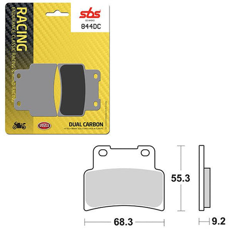 SBS DUAL CARBON FRONT FOR RACE USE ONLY BRAKE PAD (6290844108) - DRIVEN Canada's Powersports 6290844108