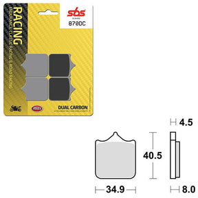 SBS DUAL CARBON FRONT FOR RACE USE ONLY BRAKE PAD (6290870108) - DRIVEN Canada's Powersports 6290870108