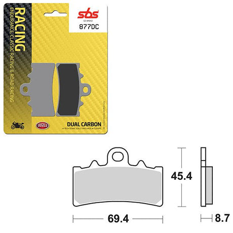SBS DUAL CARBON FRONT FOR RACE USE ONLY BRAKE PAD (6290877108) - DRIVEN Canada's Powersports 6290877108