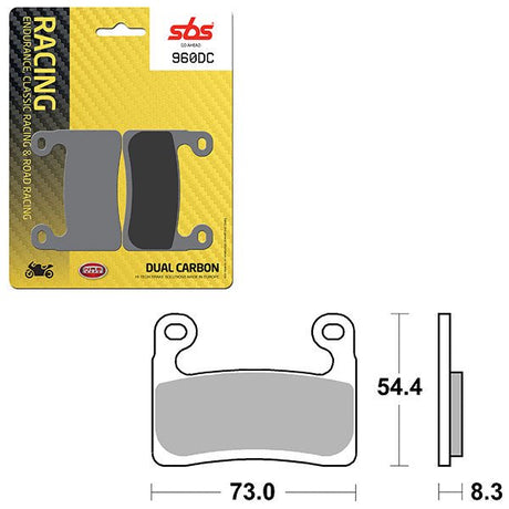 SBS DUAL CARBON FRONT FOR RACE USE ONLY BRAKE PAD (6290960108) - DRIVEN Canada's Powersports 6290960108