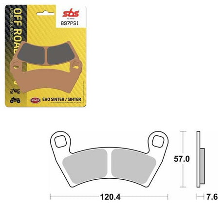 SBS EVO SINTER BRAKE PAD (6450897100) - DRIVEN Canada's Powersports 6450897100