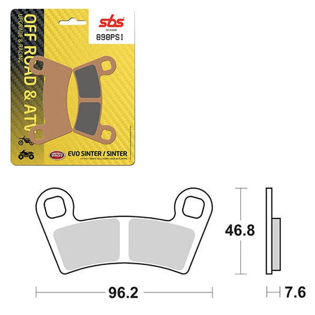 SBS EVO SINTER BRAKE PAD (6450898100) - DRIVEN Canada's Powersports 6450898100