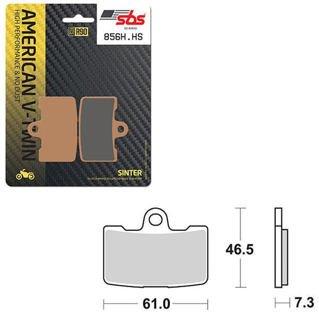 SBS HIGH PERFORMANCE & NO DUST SINTER FRONT BRAKE PAD (1655856) - DRIVEN Canada's Powersports 1655856
