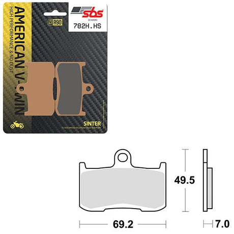 SBS HIGH PERFORMANCE & NO DUST SINTER FRONT BRAKE PAD (6550782108) - DRIVEN Canada's Powersports 6550782108