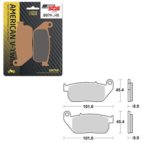 SBS HIGH PERFORMANCE & NO DUST SINTER FRONT BRAKE PAD (6550807108) - DRIVEN Canada's Powersports 6550807108