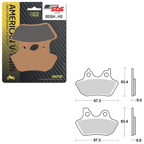 SBS HIGH PERFORMANCE & NO DUST SINTER FRONT BRAKE PAD (6550826108) - DRIVEN Canada's Powersports 6550826108
