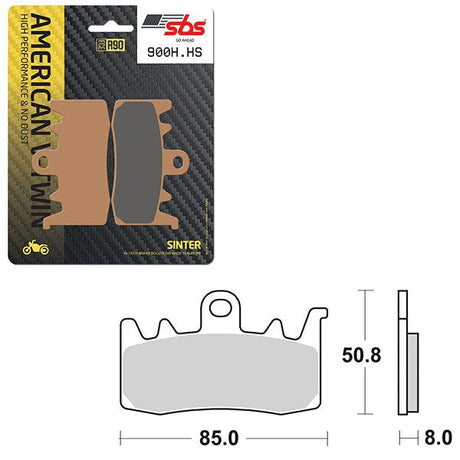 SBS HIGH PERFORMANCE & NO DUST SINTER FRONT BRAKE PAD (6550900108) - DRIVEN Canada's Powersports 6550900108