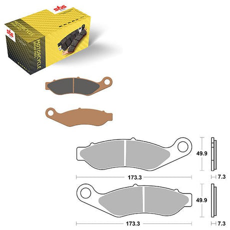 SBS HIGH PERFORMANCE & NO DUST SINTER FRONT BRAKE PAD (6550922108) - DRIVEN Canada's Powersports 6550922108