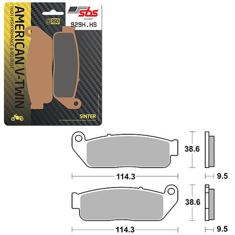 SBS HIGH PERFORMANCE & NO DUST SINTER FRONT BRAKE PAD (6550929108) - DRIVEN Canada's Powersports 6550929108