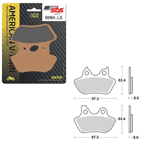 SBS HIGH PERFORMANCE & NO DUST SINTER REAR BRAKE PAD (6560826108) - DRIVEN Canada's Powersports 6560826108