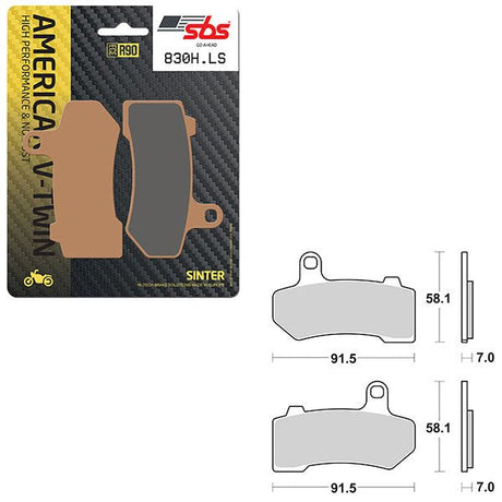 SBS HIGH PERFORMANCE & NO DUST SINTER REAR BRAKE PAD (6560830108) - DRIVEN Canada's Powersports 6560830108