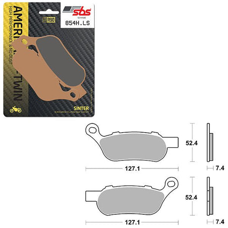 SBS HIGH PERFORMANCE & NO DUST SINTER REAR BRAKE PAD (6560854108) - DRIVEN Canada's Powersports 6560854108