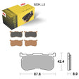 SBS HIGH PERFORMANCE & NO DUST SINTER REAR BRAKE PAD (6560923108) - DRIVEN Canada's Powersports 6560923108