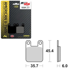 SBS HIGH POWER & NOISE REDUCTION CARBON FRONT BRAKE PAD (6510559108) - DRIVEN Canada's Powersports 6510559108