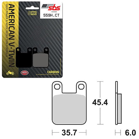 SBS HIGH POWER & NOISE REDUCTION CARBON FRONT BRAKE PAD (6510559108) - DRIVEN Canada's Powersports 6510559108
